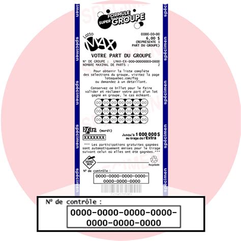 scanner billet loto quebec|Argent Web .